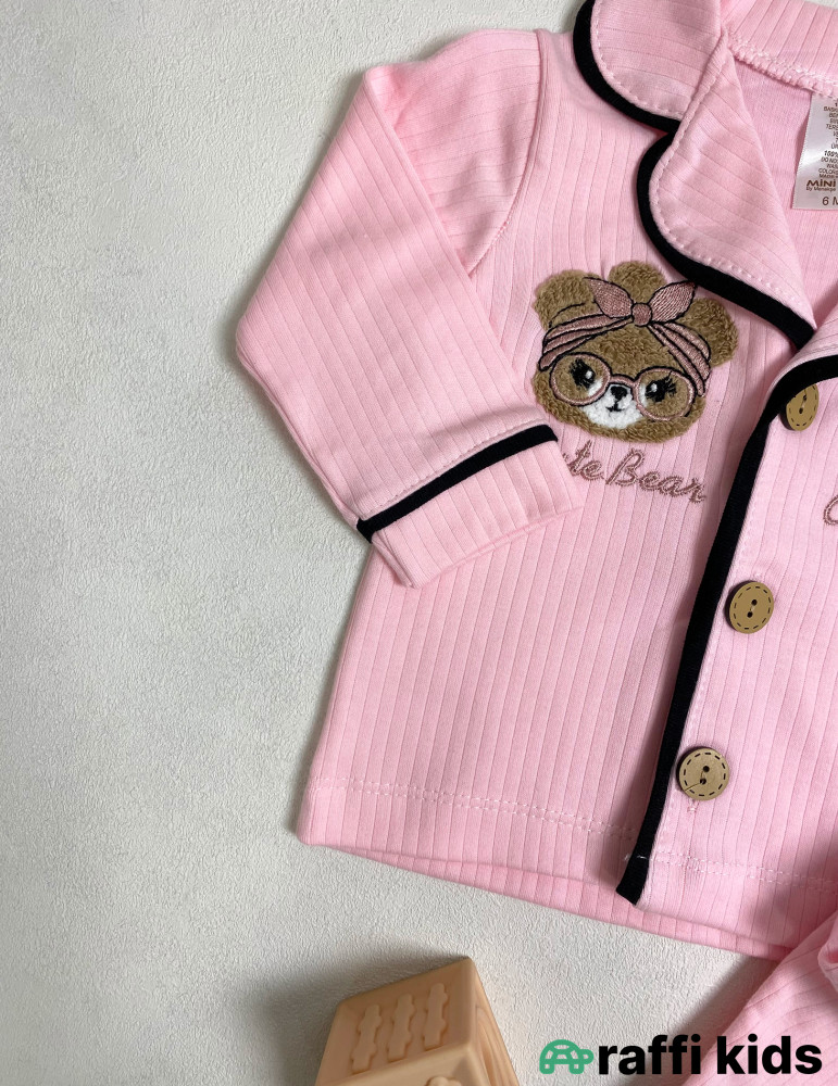 Ellie 2-li pijama dəst -Türkiyə istehsalı pambıq uşaq geyimi|Raffi Kids