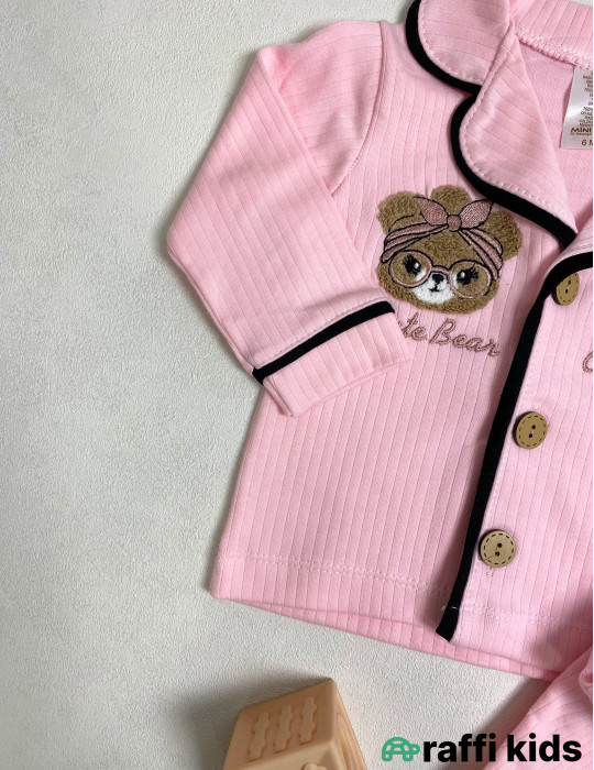 Ellie 2-li pijama dəst -Türkiyə istehsalı pambıq uşaq geyimi|Raffi Kids