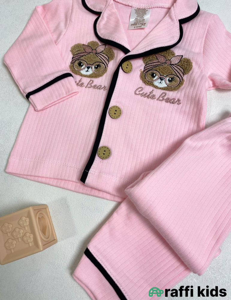 Ellie 2-li pijama dəst -Türkiyə istehsalı pambıq uşaq geyimi|Raffi Kids