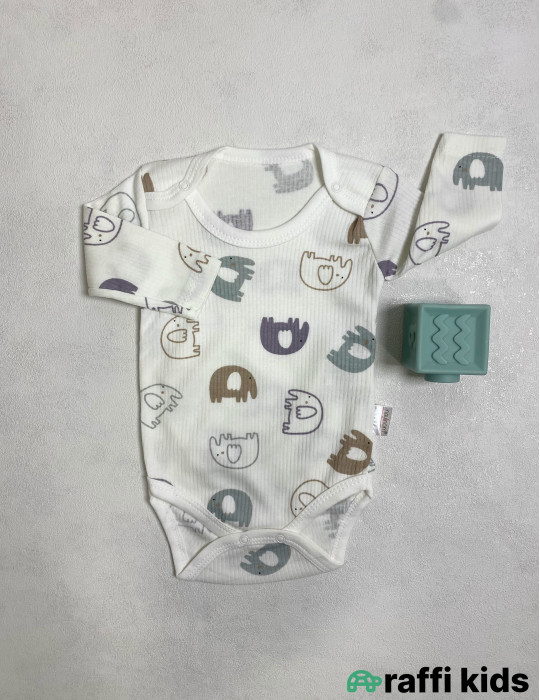 Fillər uzunqol body -Türkiyə istehsalı pambıq uşaq geyimi|Raffi Kids