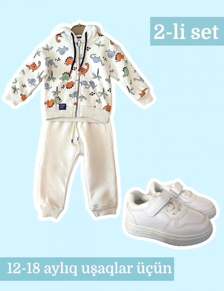 0-18 aylıq uşaqlar üçün yay sezon qisaqol sortik dəsti | sun and surf