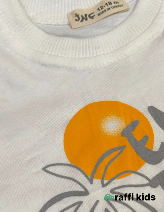 0-18 aylıq uşaqlar üçün yay sezon qisaqol sortik dəsti | sun and surf