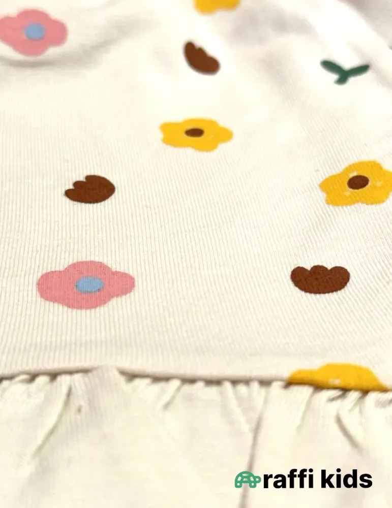 0-18 aylıq uşaqlar üçün yay sezon qisaqol sortik dəsti | three flowers