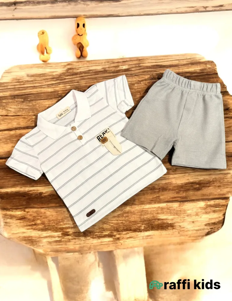 0-18 aylıq uşaqlar üçün yay sezon qisaqol sortik dəsti | little golfer