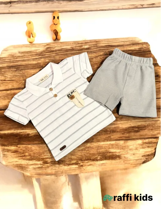 0-18 aylıq uşaqlar üçün yay sezon qisaqol sortik dəsti | little golfer