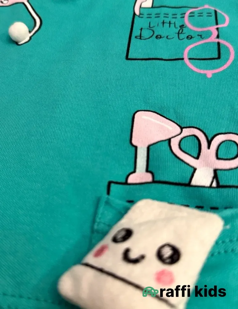 0-18 aylıq uşaqlar üçün yay sezon qisaqol sortik dəsti | little doctor