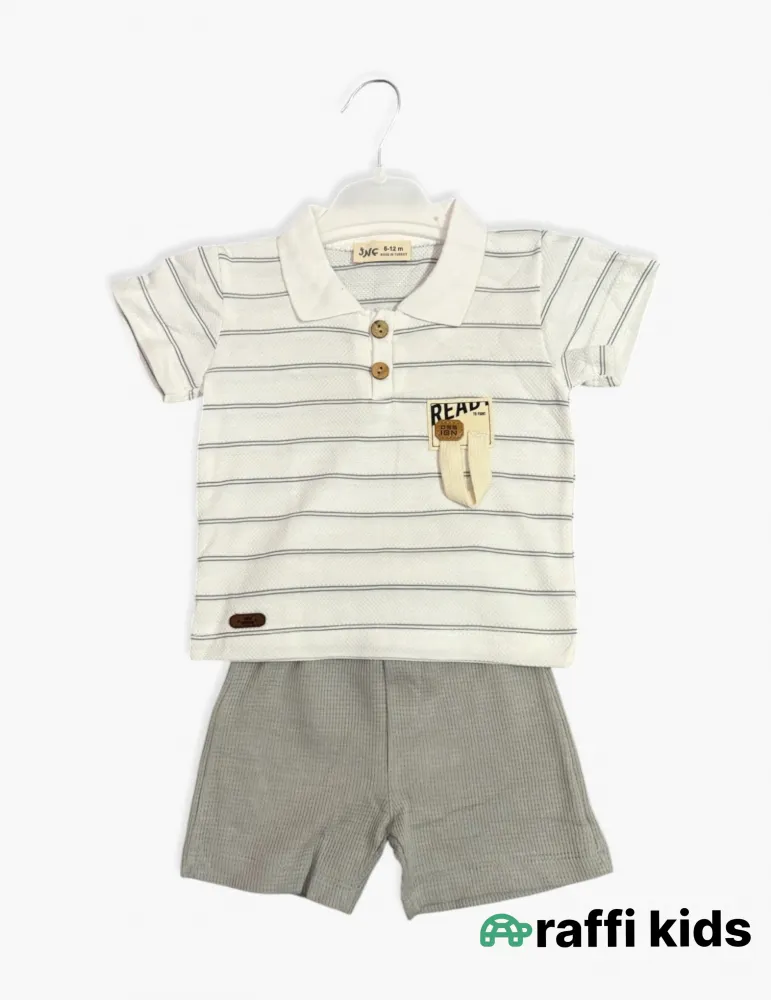 0-18 aylıq uşaqlar üçün yay sezon qisaqol sortik dəsti | little golfer