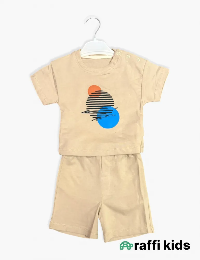 0-18 aylıq uşaqlar üçün yay sezon qisaqol sortik dəsti | always smile