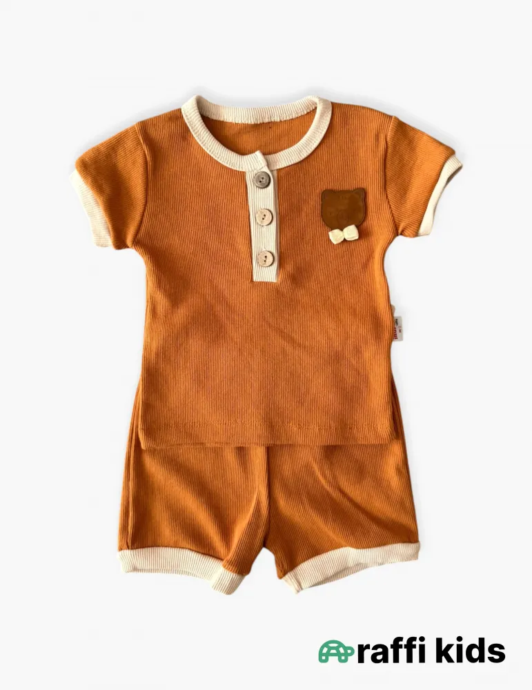 0-18 aylıq uşaqlar üçün yay sezon qisaqol sortik dəsti | sun and surf