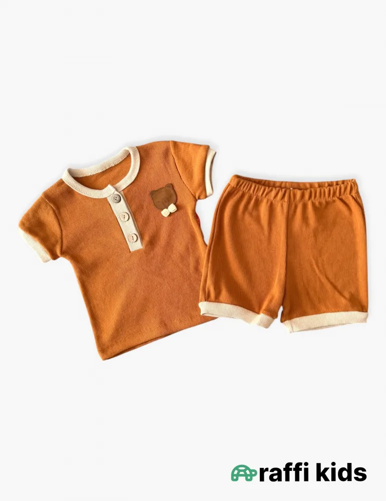 0-18 aylıq uşaqlar üçün yay sezon qisaqol sortik dəsti | sun and surf