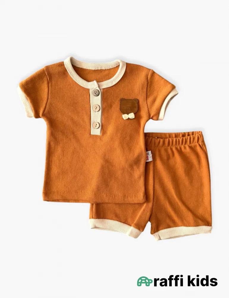 0-18 aylıq uşaqlar üçün yay sezon qisaqol sortik dəsti | sun and surf