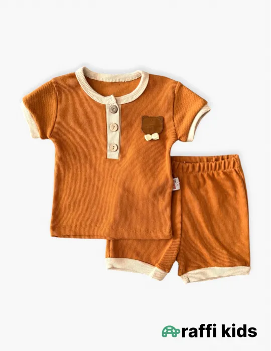 0-18 aylıq uşaqlar üçün yay sezon qisaqol sortik dəsti | sun and surf