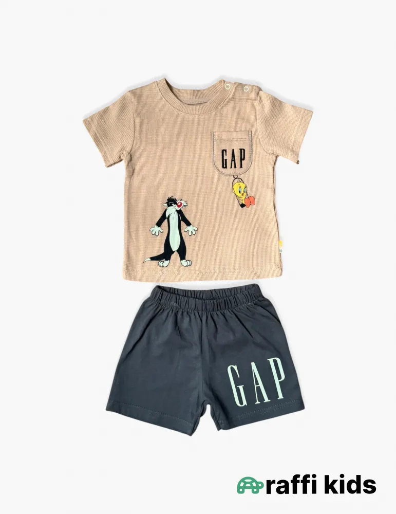 0-18 aylıq uşaqlar üçün yay sezon qisaqol sortik dəsti | sun and surf