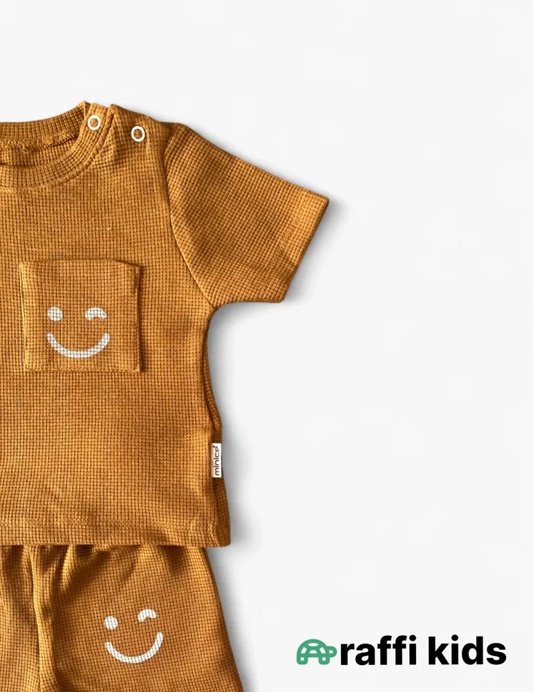 0-18 aylıq uşaqlar üçün yay sezon qisaqol sortik dəsti | always smile