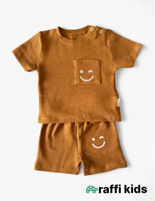 0-18 aylıq uşaqlar üçün yay sezon qisaqol sortik dəsti | always smile