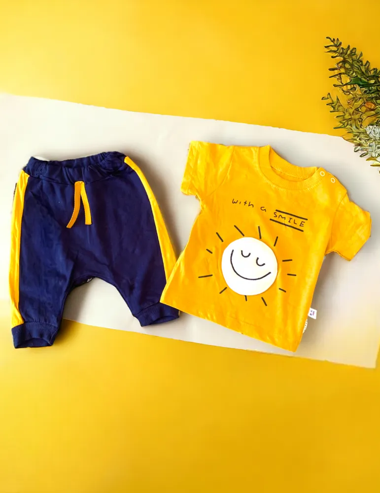 0-18 aylıq uşaqlar üçün yay sezon qisaqol sortik dəsti | sun and surf