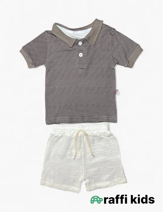 0-18 aylıq uşaqlar üçün yay sezon qisaqol sortik dəsti | sun and surf