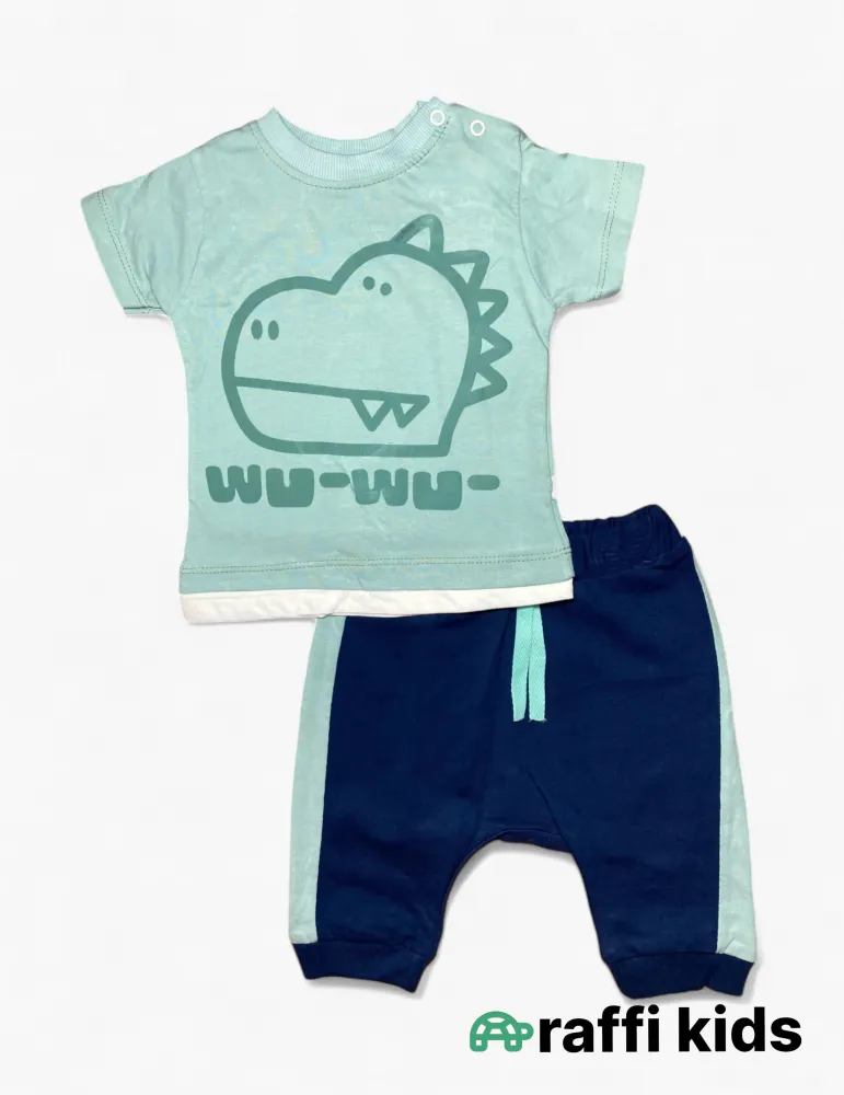 0-18 aylıq uşaqlar üçün yay sezon qisaqol sortik dəsti | sun and surf