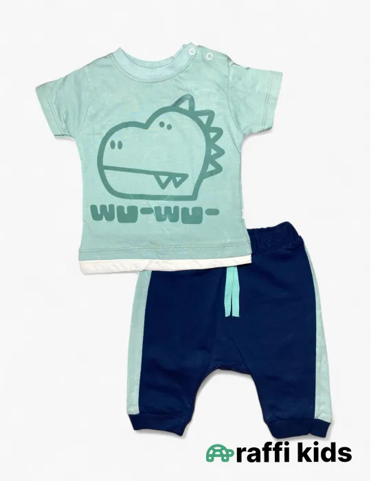 0-18 aylıq uşaqlar üçün yay sezon qisaqol sortik dəsti | sun and surf