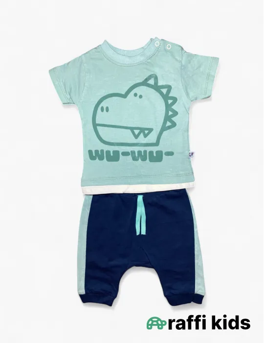 0-18 aylıq uşaqlar üçün yay sezon qisaqol sortik dəsti | sun and surf