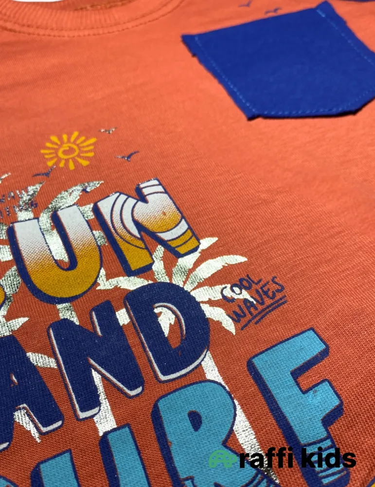 0-18 aylıq uşaqlar üçün yay sezon qisaqol sortik dəsti | sun and surf