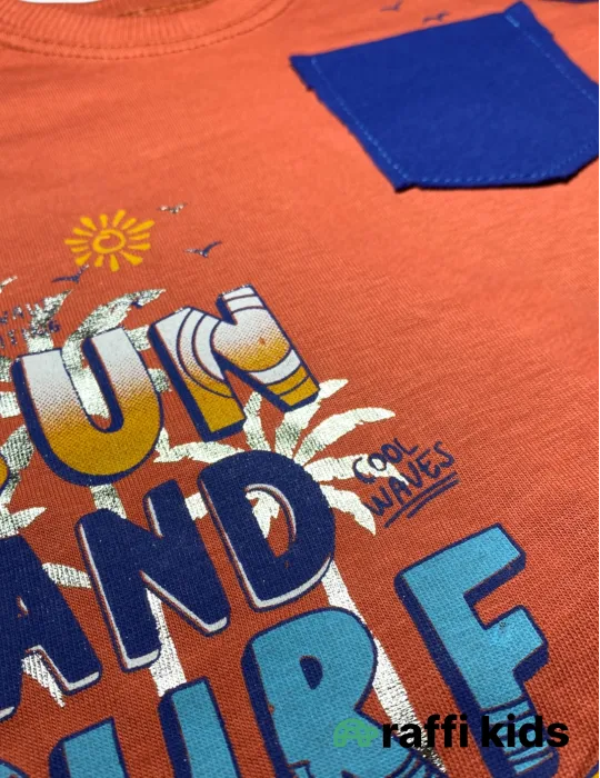 0-18 aylıq uşaqlar üçün yay sezon qisaqol sortik dəsti | sun and surf