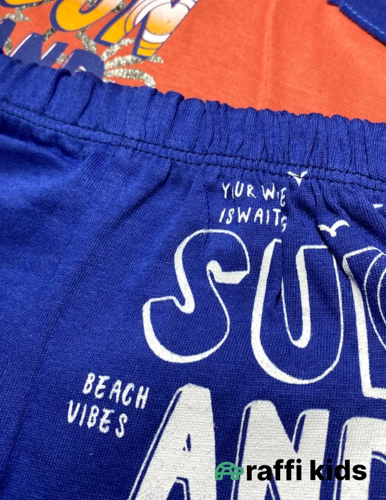 0-18 aylıq uşaqlar üçün yay sezon qisaqol sortik dəsti | sun and surf