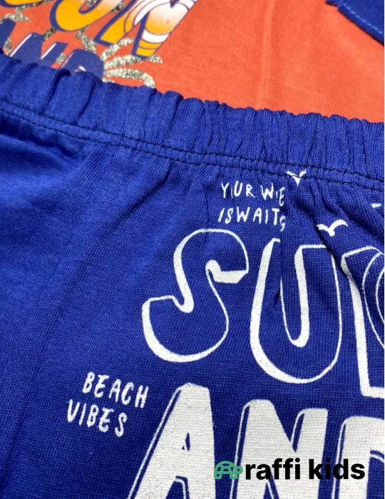 0-18 aylıq uşaqlar üçün yay sezon qisaqol sortik dəsti | sun and surf