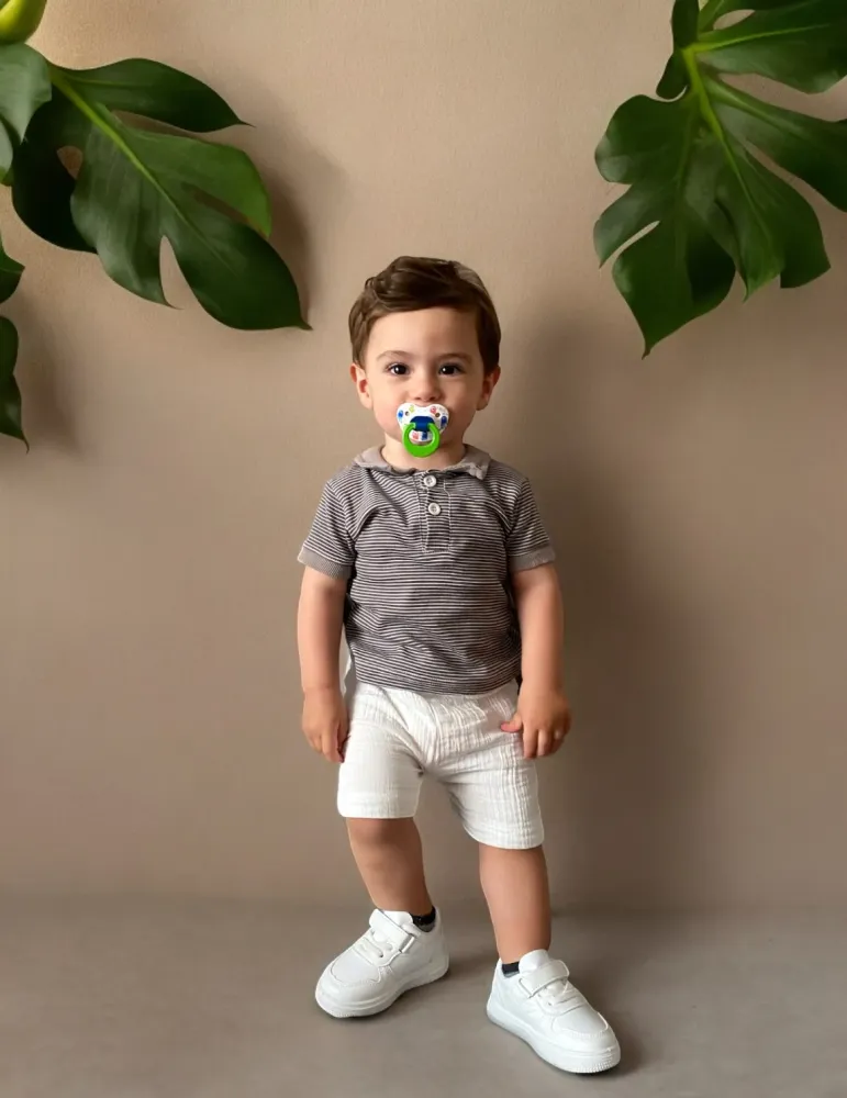 0-18 aylıq uşaqlar üçün yay sezon qisaqol sortik dəsti | sun and surf