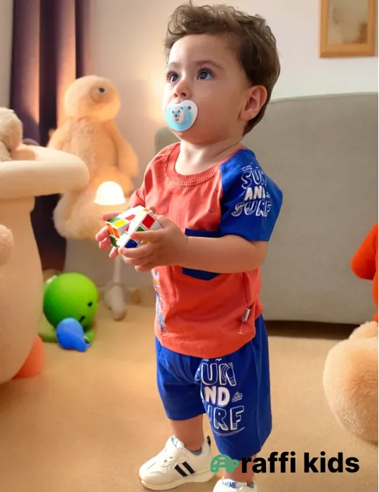 0-18 aylıq uşaqlar üçün yay sezon qisaqol sortik dəsti | sun and surf