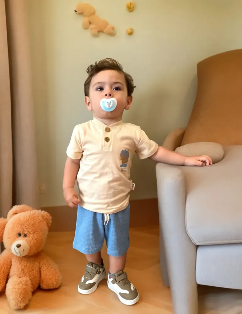 0-18 aylıq uşaqlar üçün yay sezon qisaqol sortik dəsti | sun and surf