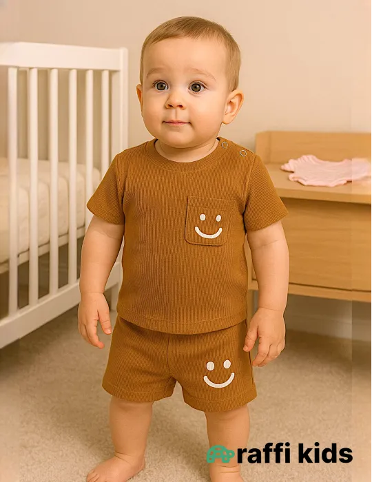 0-18 aylıq uşaqlar üçün yay sezon qisaqol sortik dəsti | always smile