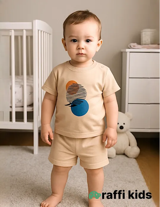 0-18 aylıq uşaqlar üçün yay sezon qisaqol sortik dəsti | always smile