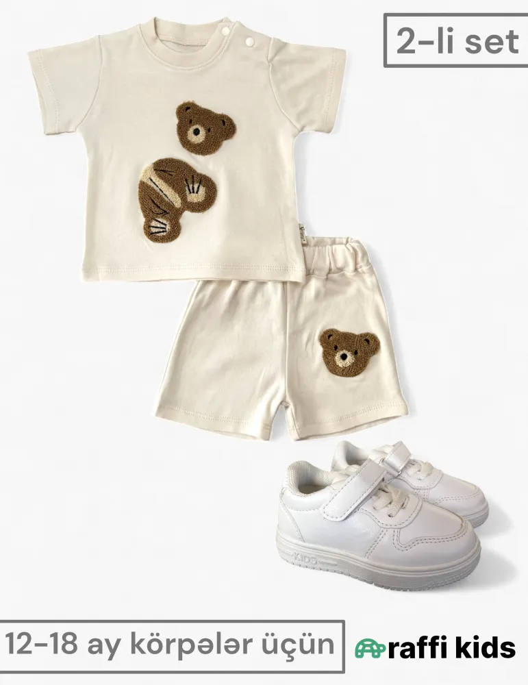 2-li-set–12-18 ay türkiyə istehsalı pambıq uşaq geyimi|Raffikids