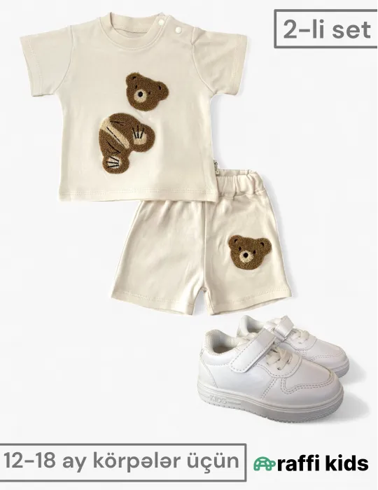 2-li-set–12-18 ay türkiyə istehsalı pambıq uşaq geyimi|Raffikids