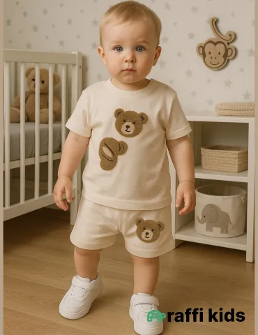 2-li-set–12-18 ay türkiyə istehsalı pambıq uşaq geyimi|Raffikids 2