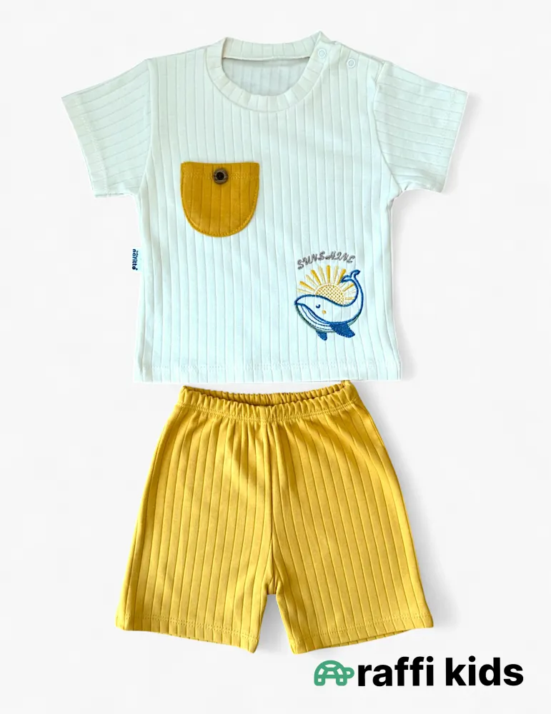 Delfin dostum – 6-9, 9-12 ay türkiyə istehsalı pambıq uşaq geyimi|Raffikids