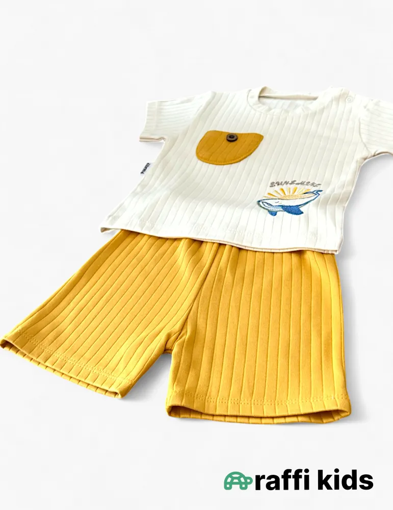 Delfin dostum – 6-9, 9-12 ay türkiyə istehsalı pambıq uşaq geyimi|Raffikids