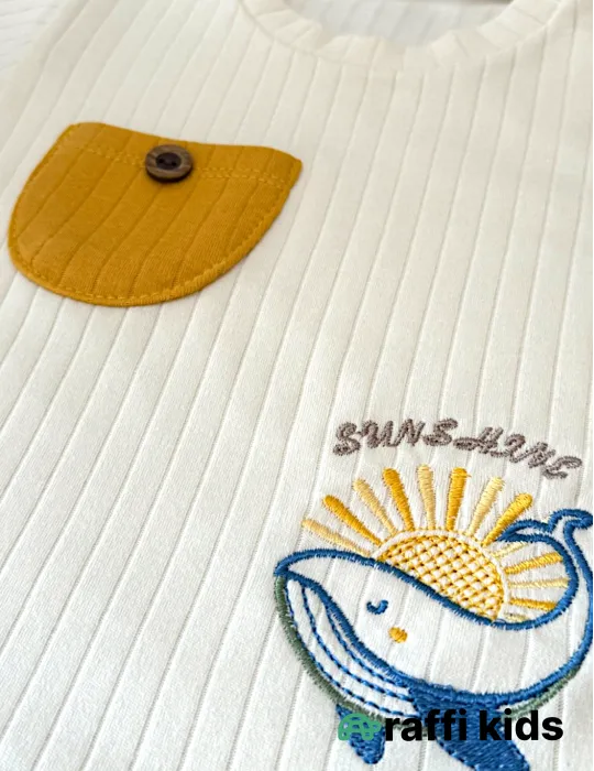 Delfin dostum – 6-9, 9-12 ay türkiyə istehsalı pambıq uşaq geyimi|Raffikids