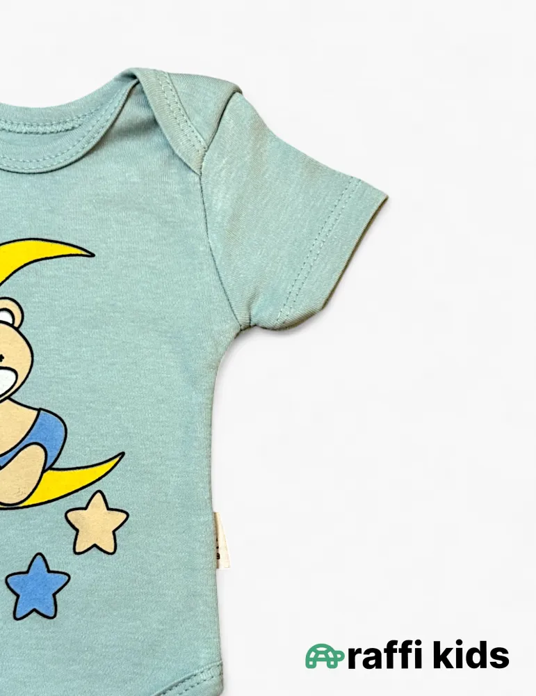 Yuxu qısaqol body ay türkiyə istehsalı pambıq uşaq bodisi|Raffikids