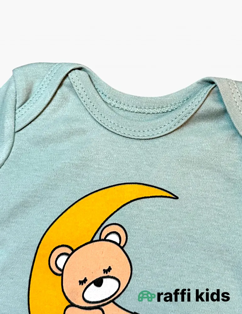 Yuxu qısaqol body ay türkiyə istehsalı pambıq uşaq bodisi|Raffikids