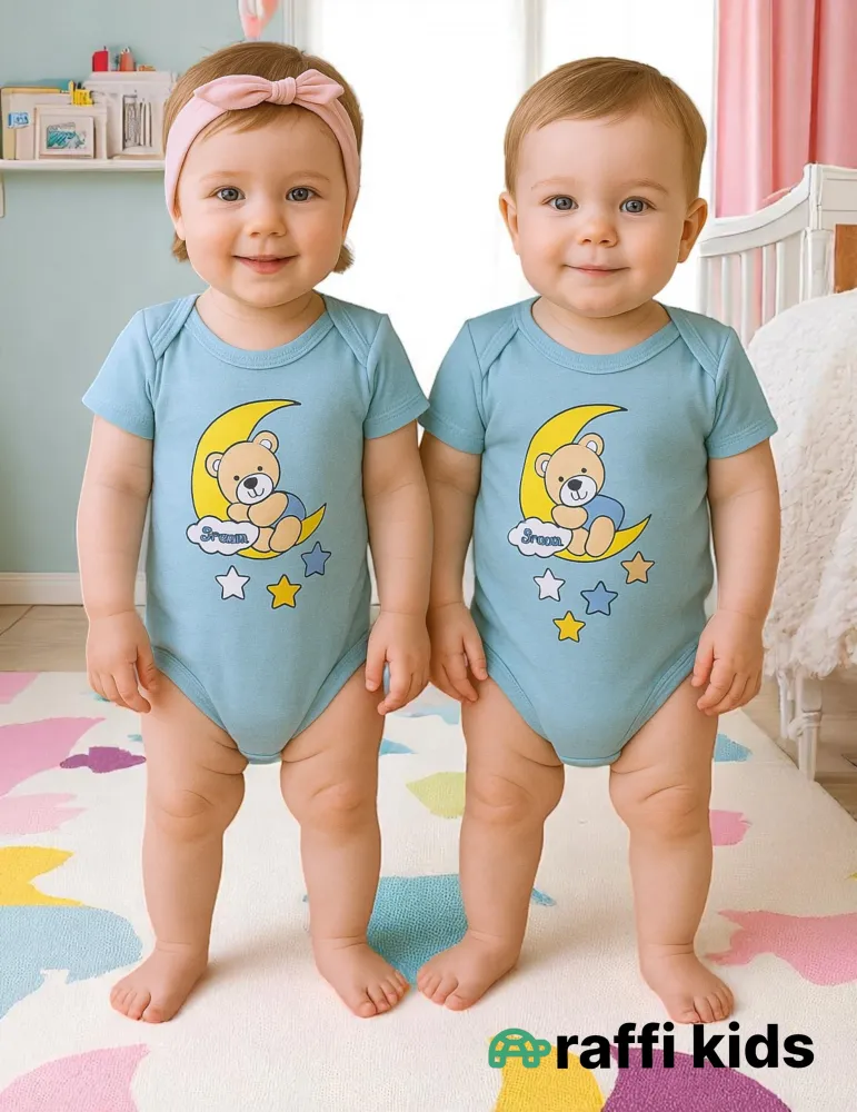 Yuxu qısaqol body ay türkiyə istehsalı pambıq uşaq bodisi|Raffikids