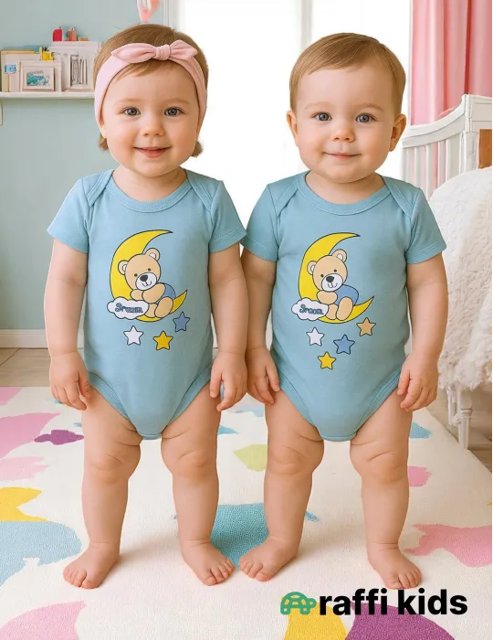 Yuxu qısaqol body ay türkiyə istehsalı pambıq uşaq bodisi|Raffikids