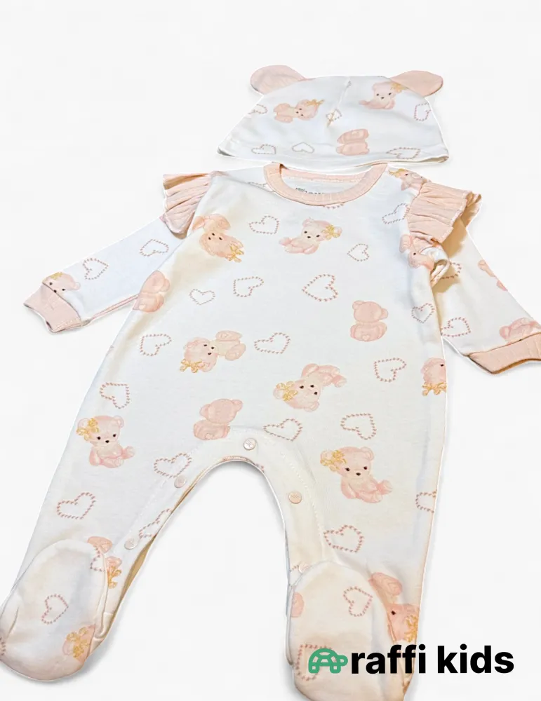 Çəhrayı ayılar – 0-24 ay türkiyə istehsalı pambıq uşaq geyimi|Raffikids