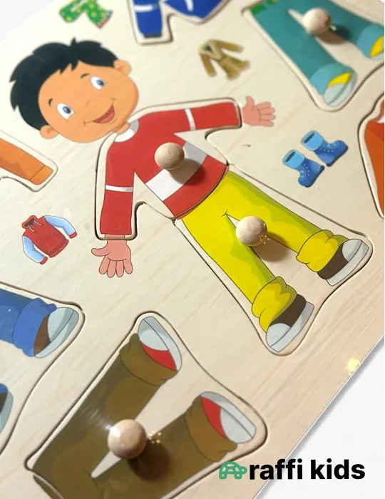 Taxta Puzzle – Təhlükəsiz və Öyrədici Uşaq Oyuncağı|Raffikids