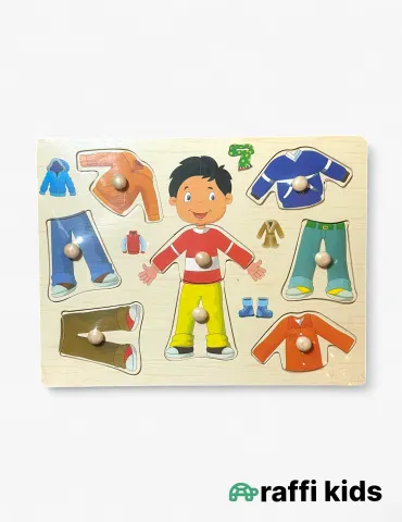 Oğlan geyim taxta puzzle