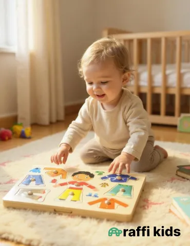 Taxta Puzzle – Təhlükəsiz və Öyrədici Uşaq Oyuncağı|Raffikids 2