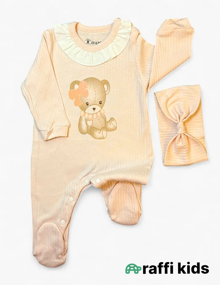 Balaca ayı dostum – 0-24 ay türkiyə istehsalı pambıq uşaq geyimi|Raffikids