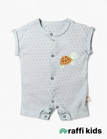 Tısbağa dostum rumper– 3-6 ay türkiyə istehsalı pambıq uşaq geyimi|Raffikids 2