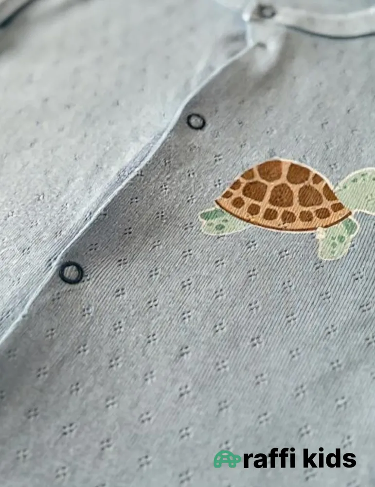 Tısbağa dostum rumper– 3-6 ay türkiyə istehsalı pambıq uşaq geyimi|Raffikids